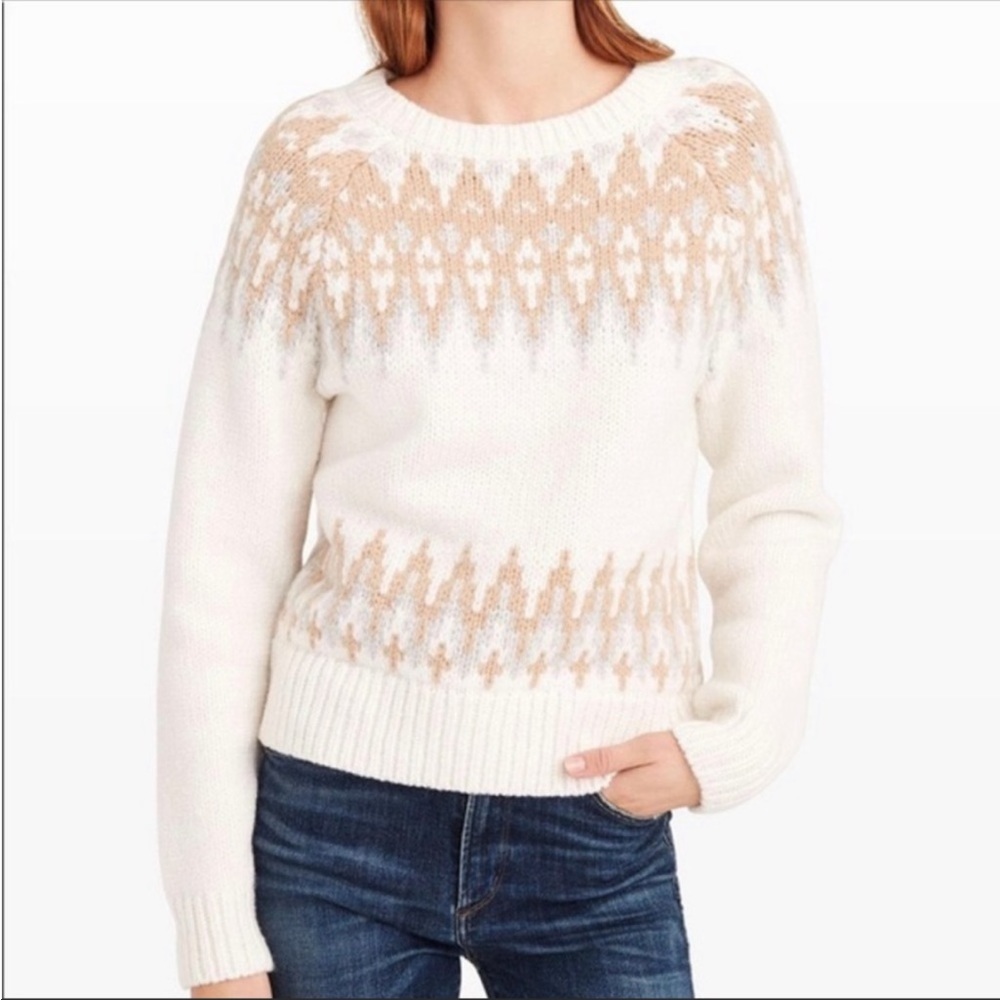 Club Monaco Fair Isle Sweater Size M